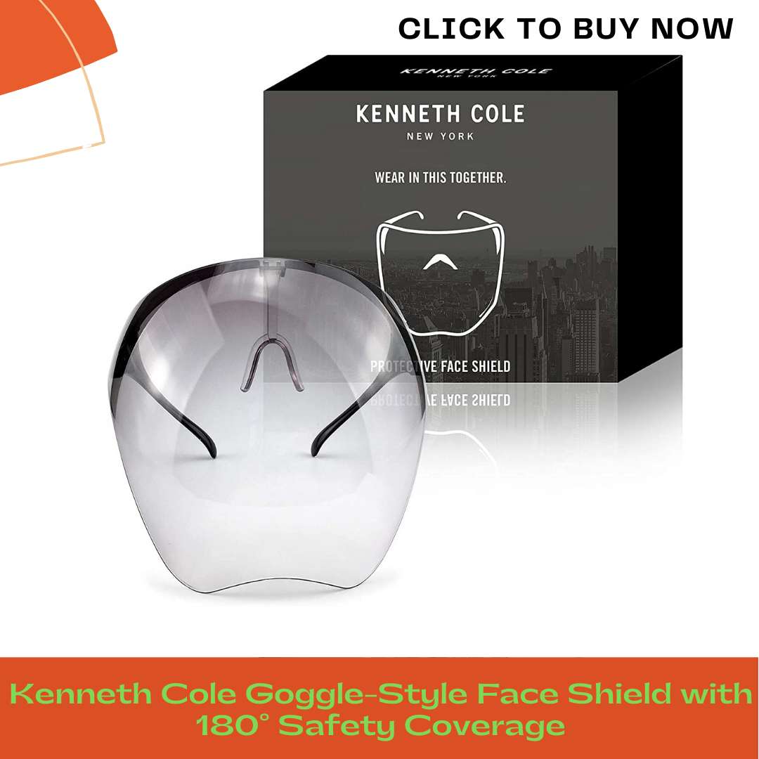 Kenneth Cole Goggle-Style Face Shield with 180° Safety Coverage